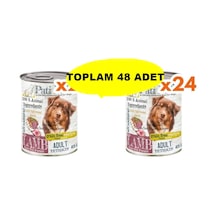 Patilife Yüksek Proteinli Kuzu Etli Konserve Mama 2 x 24'lü