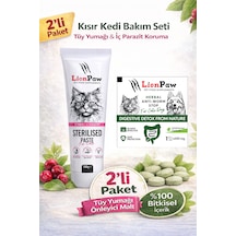 Kısır Kediler Için Tüy Yumağı Malt 100 Gr İdrar Yolu Desteği İç Tablet Hediye