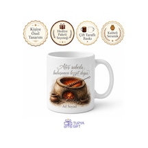 Fırın Kebabı Temalı Baskılı Kupa Bardak Hediye Porselen Mug Beyaz / Çok Renkli
