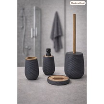 Aror 4 Parça Banyo Seti Gri