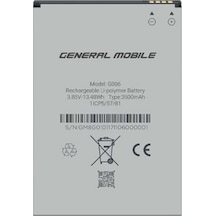 General Mobile Discovery GM8 G006 Go Batarya Pil