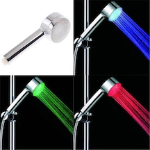 Lebıhmurah Bf76 Led Renkli Otomatik Sıcaklık Sensörü El Duş Başlığı Aracı Çok Renkli