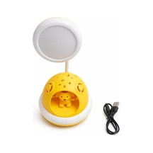 Sevimli Köpek Figürlü Led Masa Lambası Ve Gece Lambası, Yıldız Desenli Işıklı Dekoratif Çocuk Odası Aydınlatması, Usb Girişli Ve Fişe Takılan Ayarlanabilir Başlıklı Masaüstü Gece Işığı Diğer