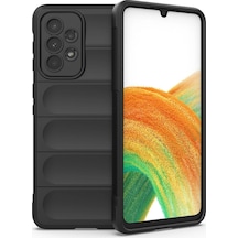 Samsung Uyumlu Galaxy A33 5g Kılıf Optimum Silikon Siyah