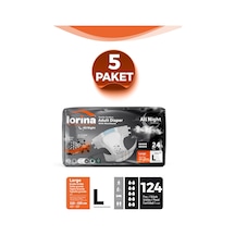 Aktif Karbonlu & Gümüş İyon Destekli Bel Bantlı Hasta Bezi Large 24 Lü 5 Paket L Aktif Karbonlu & Gümüş İyon Destekli Bel Bantlı Hasta Bezi Large 24 Lü 5 Paket L