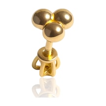 14 Ayar Altın Piercing Tragus Küpe 25114-t026