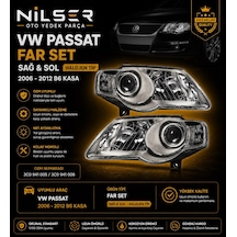 Passat B6 Far Lambası Set 2006-2011 3c0941005m