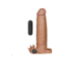 Odins Shop LV1064B 5 CM Uzatmalı Realistik Titreşimli Penis Kılıfı