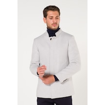 Hakim Yaka Kısa Kırçıllı Beyaz Kaban Beyaz