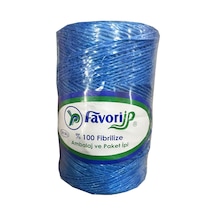 Favori İp 5000 Denye -0.8 Mm- Ambalaj Ve Paket İpi Naylon Burgulu Örgü Çamaşır İpi - Mavi - 1 Adet
