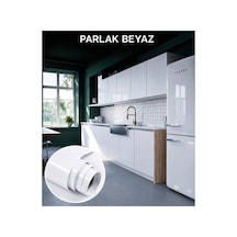 Parlak Beyaz Yapışkanlı Mutfak Dolap Ve Mobilya Kaplama Folyosu 52cm X 3metre Belirtilmemiş Beyaz