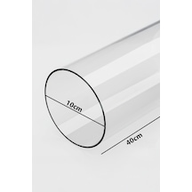 Pelet Soba Camı Isıya Dayanıklı 40cm-ø10