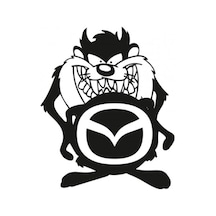 2 Adet Mazda Taz Komik Araba Sticker Yapıştırma