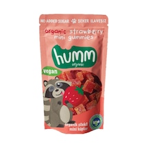 Humm Yumuşak Şeker 30 G Çilekli Organik Vegan Mini Küpler 4'li Avantaj Paketi Mıchu