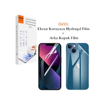 Apple Uyumlu iPhone 12 Kırılmaz Cam Ön Ve Arka 2in1 Özel Kesim Hydrogel Film