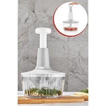 Tedar Yakut Üstten Basmalı El Rondo Blender Çelik Bıcaklı Beyaz Najmaddin