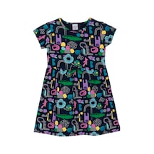 Lovetti Kız Çocuk Cutouts Animal Desen Kısa Kol Kloşe Etek Elbise 5910-92 Beyaz Lovetti Kız Çocuk Cutouts Animal Desen Kısa Kol Kloşe Etek Elbise 5910-92 Beyaz