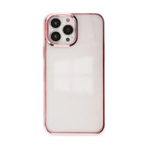 Apple İphone 14 Pro Max Kılıf Element Silikon - Pembe Çok Renkli