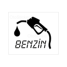 Oto Sticker Benzin Yakıt Deposu Depo Kapağı Stickeri