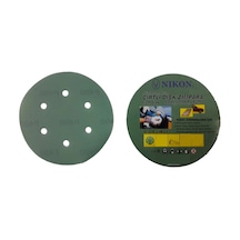 Mey İthalat Nikon 52048 Kırılmaz Yeşil Cırt Zımpara 150x120 Kum 6 Delikli