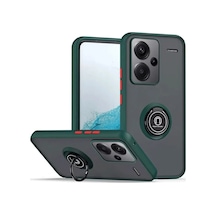 Zenviaat Newface Xiaomi Redmi Note 13 Pro Plus Kılıf Montreal Yüzüklü Silikon Kapak - Yeşil Znv2027 renkli