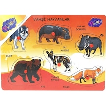 Ahşap Tutmalı Vahşi Hayvanlar