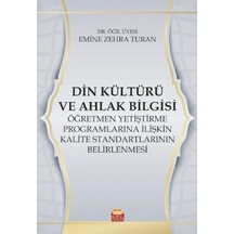 Din Kültürü ve Ahlak Bilgisi  - Emine Zehra Turan  - Nobel Bilimsel Eserler