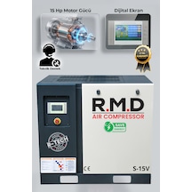 R.m.d Kompresör 15 Hp İnvertörlü Vidalı Hava Kompresörü Tek Makine Üıs-15v