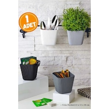 1 Adet Asılabilir Çok Amaçlı Organizer Plastik 10 X 15 Siyah Diğer