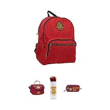 Harry Potter Sırt Çantası 4 Parça Set Kırmızı