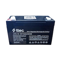 Ttec 6v 12ah Bakımsız Kuru Akü N11.18459 2024 Üretim