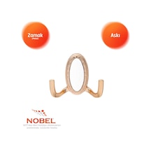 Seçi L Askı, Metal Vestiyer Askısı, Gr, Dolap Ve Duvar Askılığı, Altin Vidalı