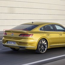 Vw Arteon Cc Bagaj Üstü Spoiler Siyah Boyalı