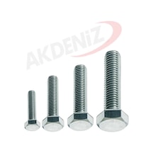 Akdeniz Dın933 M8 25 Mm Galv. Kaplamalı Cıvata 1000 Adet