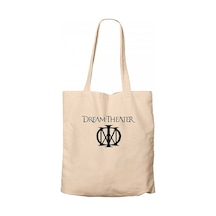 Dream Theater Logo Krem Kanvas Bez Çanta Krem