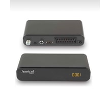 Amstrad 1300M Hem Hd Hem Scart Çıkışlı Usb'li Kasalı Mini Uydu Alıcısı