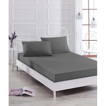 Eponj Home Paint Lastikli Çarşaf Seti Tek Kişilik D.Boya Füme