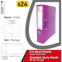 Laçin Klasör Mor Geniş 24 Adet 1 Koli