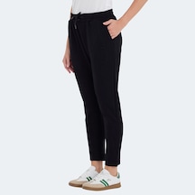 Slazenger VETA Kadın Cepli Dar Paça Siyah Eşofman Altı