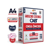 2027 MEB-AGS ÖABT OKUL ÖNCESİ Öğretmenliği ÖSYM Tıpkı Basım 11li Deneme Paketi Türkiye Geneli