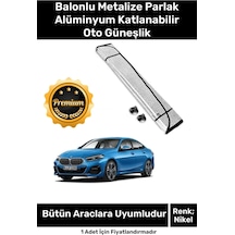 Özel Katlanabilir Araba Ön Cam Güneşliği Balonlu Metalize Parlak Alüminyum Katlanabilir Oto Güneşlik