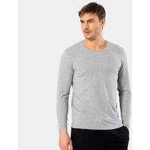Cacharel Erkek Uzun Kollu T-shirt 1333/gri 001