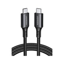 Usb C Şarj Kablosu 60w Siyah Naylon Usb C - Usb C Kablosu Pd 3.0 Pps İphone 15 Pro Max Galaxy S23 S22 S21 A54 A34 A14 İpad Pro 12.9 İpad Air 5/mini 6, Pixel 7 Pro Vb. İle Uyumludur. 2m