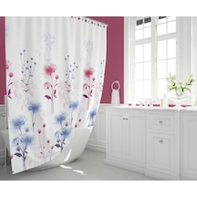 Zethome Tropik Banyo Duş Perdesi 8747 Tek Kanat 1X180X200 Çok Renkli