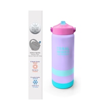 Coral High Renkli Desenli Katlanır Ağızlıklı Çelik Termos 650 Ml 38366