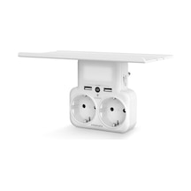 Promate PowerRack Duvar Tipi 2'li Usb Girişli Grup Priz