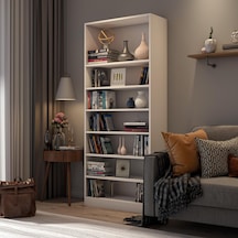 Ktp211-beyaz 6 Raflı Kitaplık Diğer