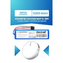 Xiaomi Mi Vacuum Mop 1c 2in1 Uyumlu Batarya Mega Kapasite 5200mah Robot Süpürge Pil Stytj01zhm