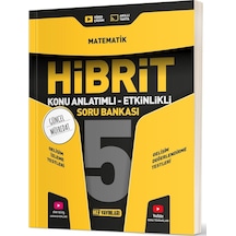 Hız Yayınları 2025 5. Sınıf Matematik Hibrit - Konu Anlatımlı Soru Bankası Yeni Müfredat