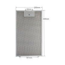 Dwk065g20t/01 Davlumbaz Aspiratör İçin Alüminyum Yağ Kaset Tel Filtre 200x345